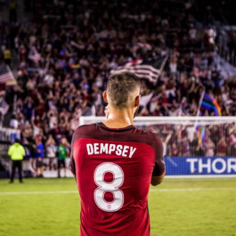 Men's Nike Red US Soccer 2017 Third Clint Dempsey Jersey